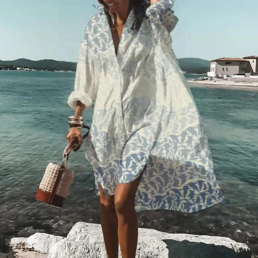 Women's Oversized Summer Shirt Dress