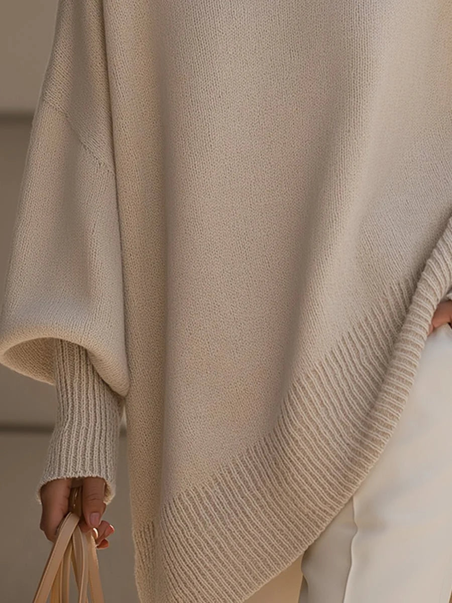Women's Oversized Sweater with Relaxed Fit