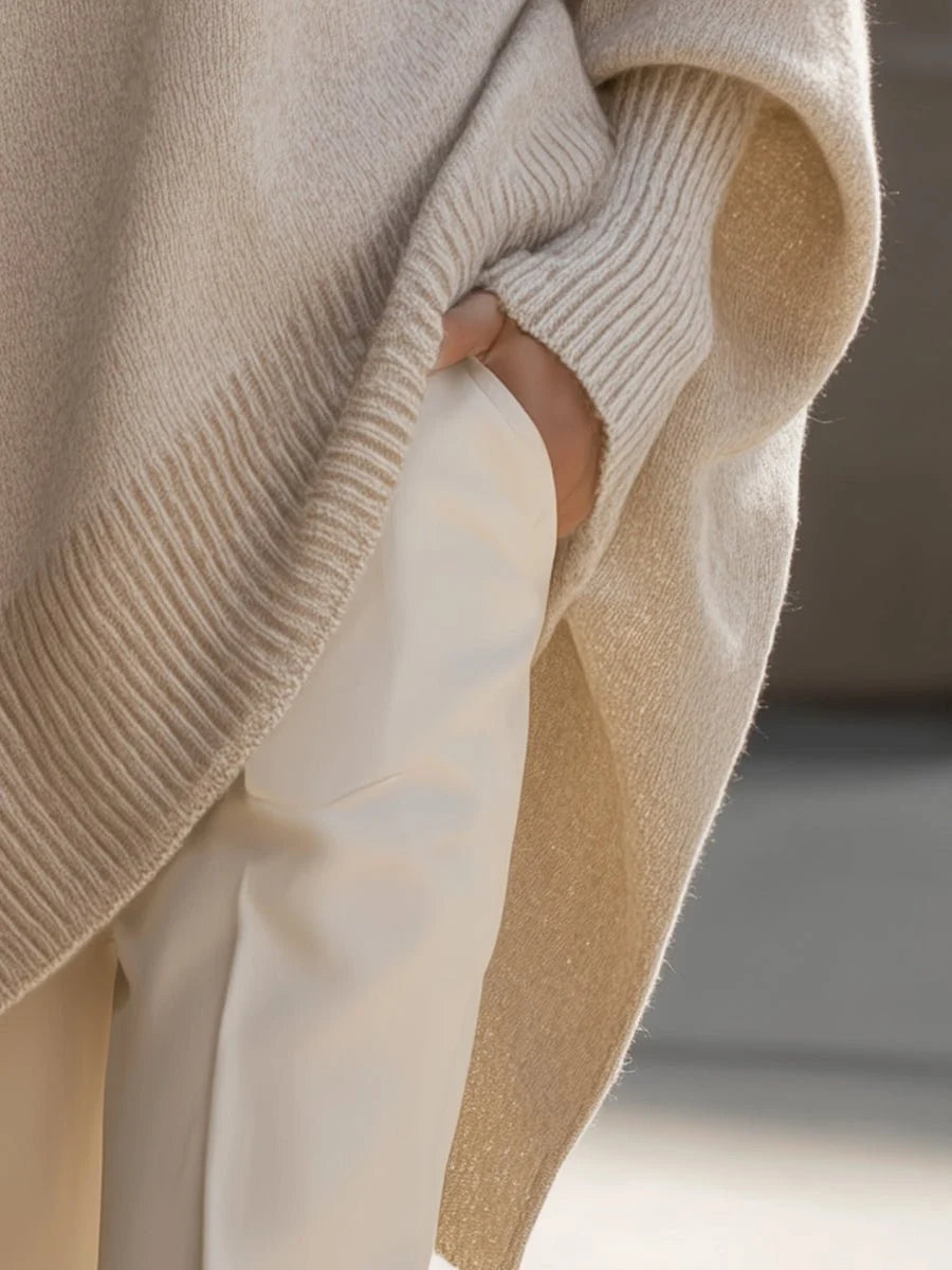Women's Oversized Sweater with Relaxed Fit