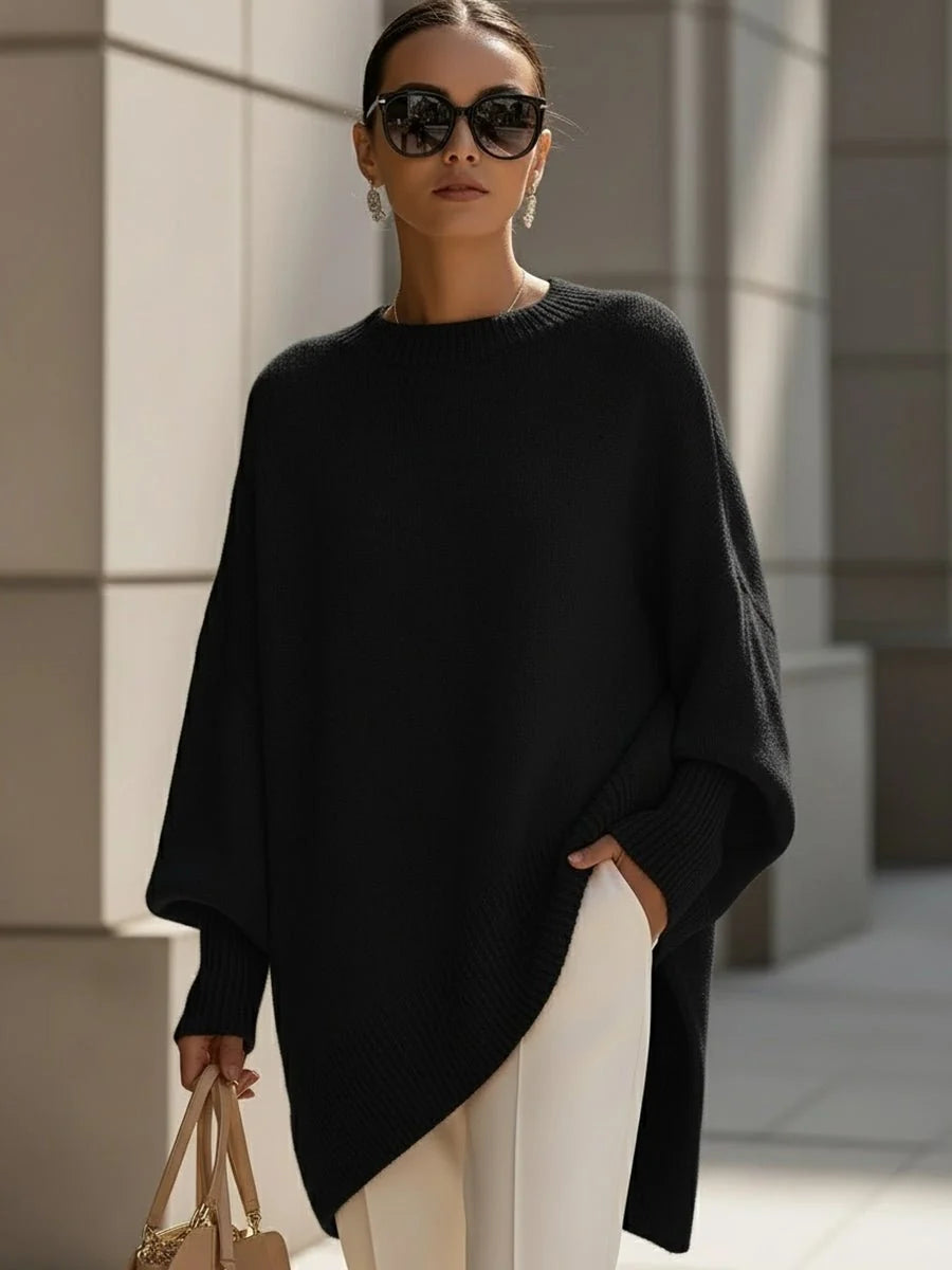 Women's Oversized Sweater with Relaxed Fit