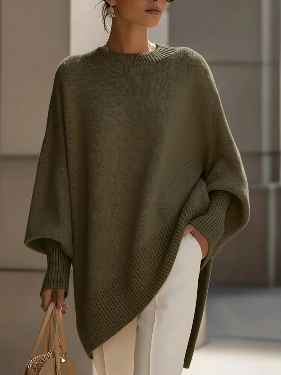 Women's Oversized Sweater with Relaxed Fit