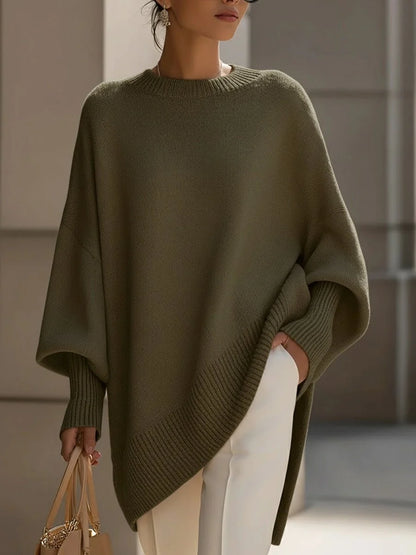 Women's Oversized Sweater with Relaxed Fit