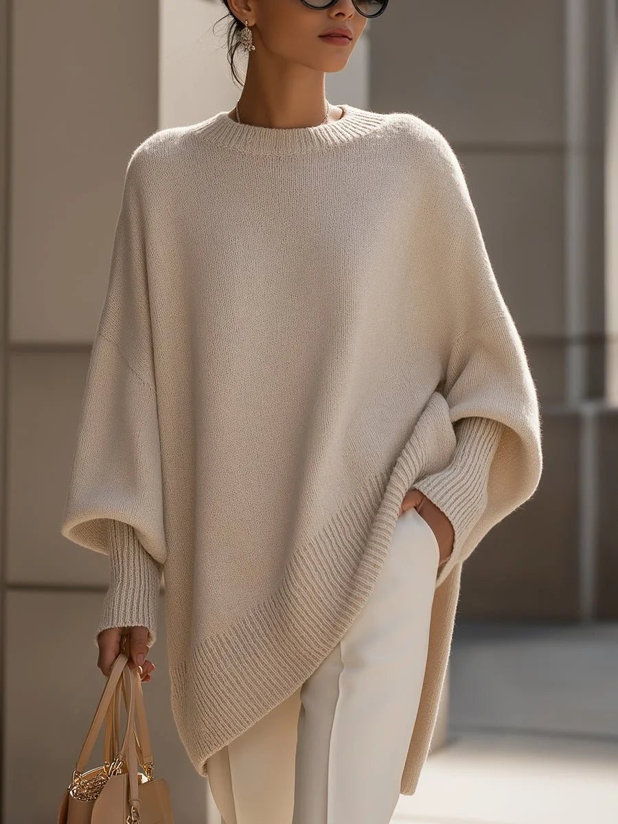 Women's Oversized Sweater with Relaxed Fit