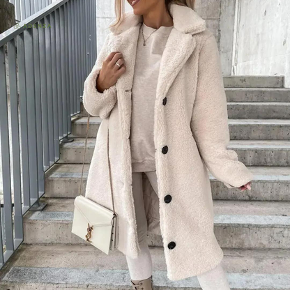 Women's Oversized Teddy Fleece Jacket