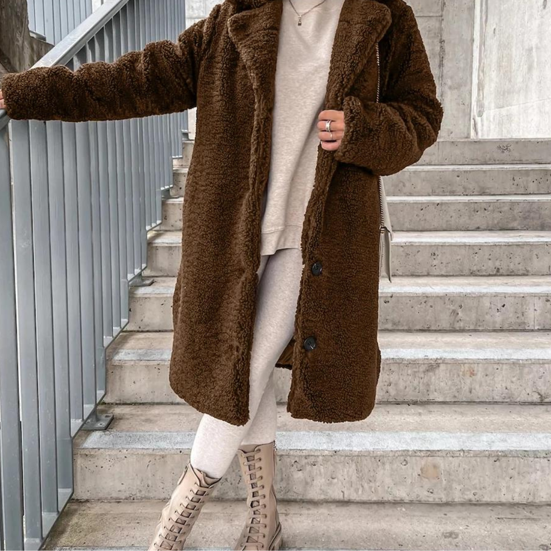 Women's Oversized Teddy Fleece Jacket