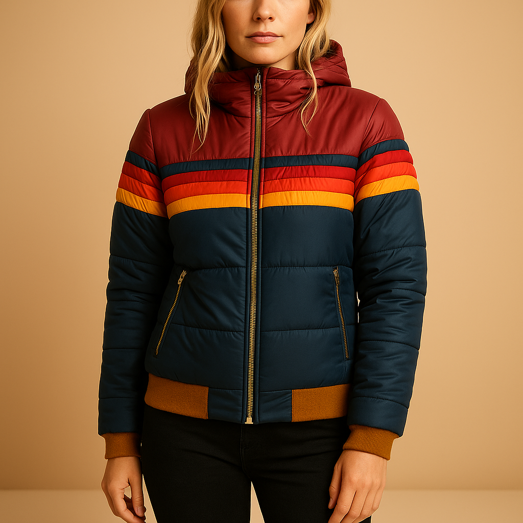 Women's Padded Winter Jacket with Hood