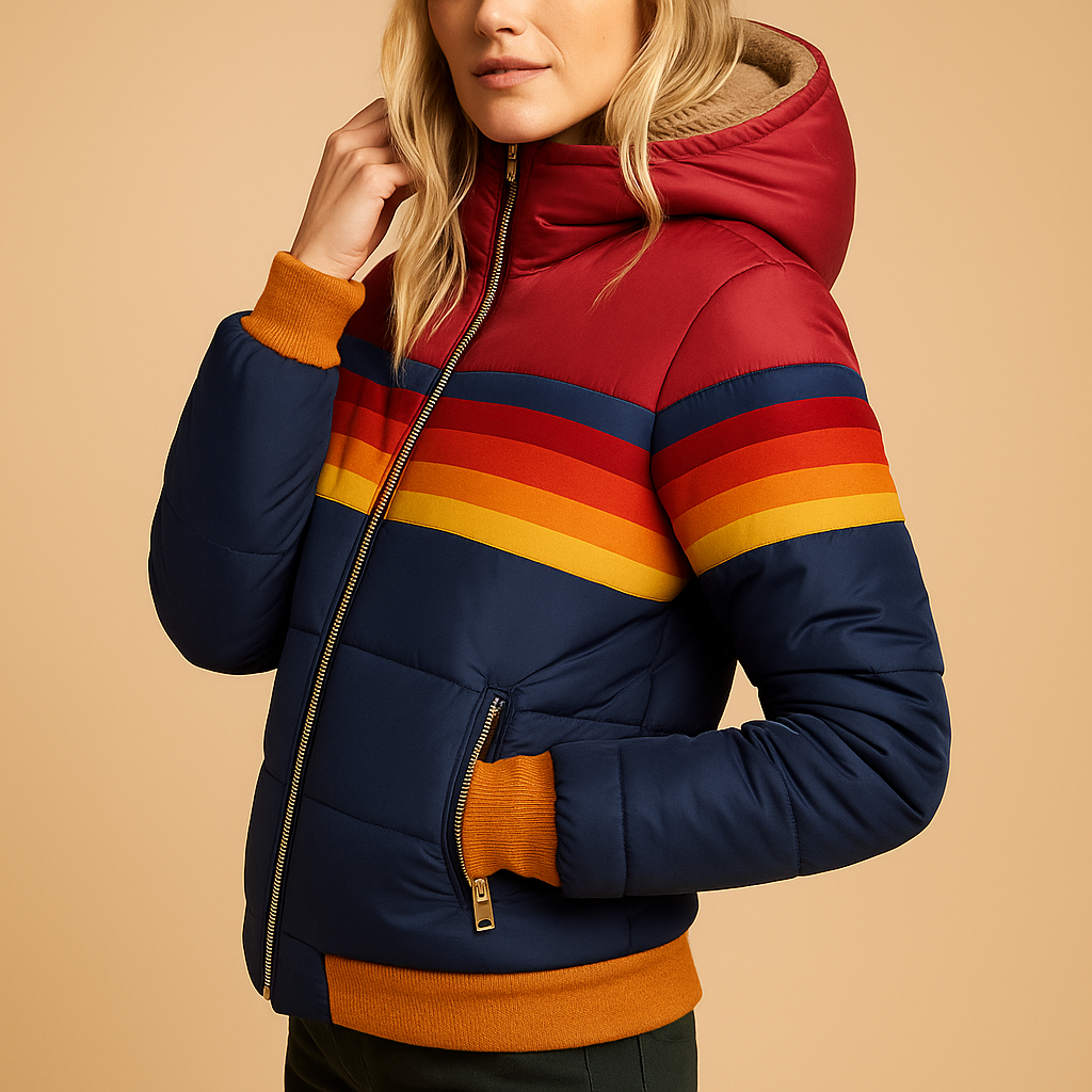 Women's Padded Winter Jacket with Hood