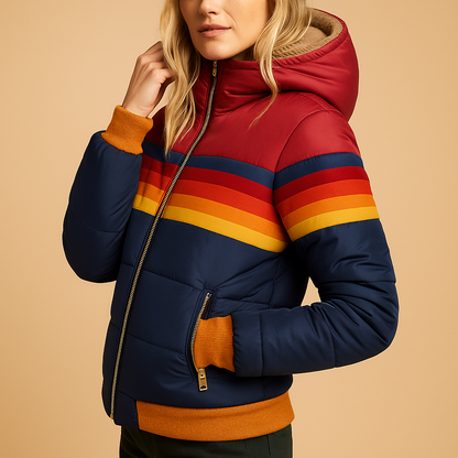Women's Padded Winter Jacket with Hood
