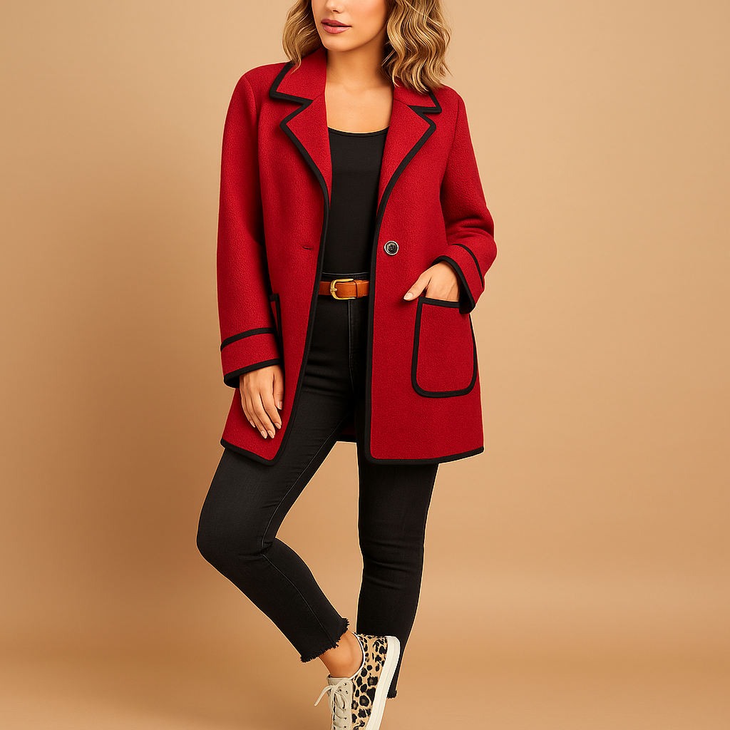 Women's Plus Size Casual Lined Blazer