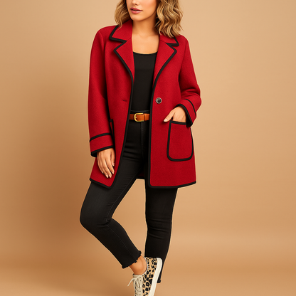 Women's Plus Size Casual Lined Blazer