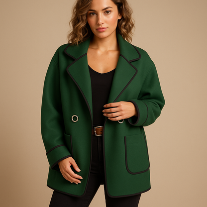 Women's Plus Size Casual Lined Blazer