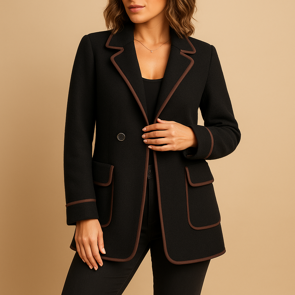 Women's Plus Size Casual Lined Blazer