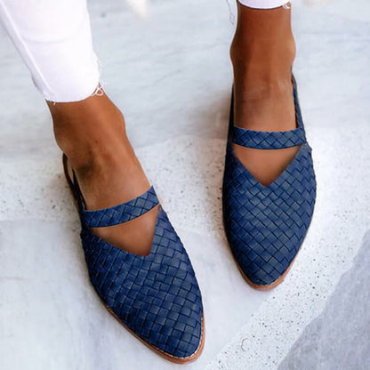 Women's Pointed Low Heel Sandals Flats