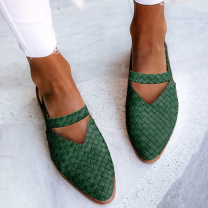 Women's Pointed Low Heel Sandals Flats