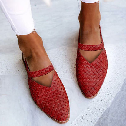 Women's Pointed Low Heel Sandals Flats