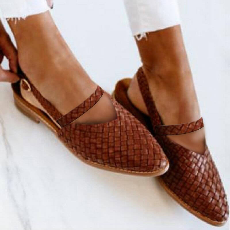 Women's Pointed Low Heel Sandals Flats