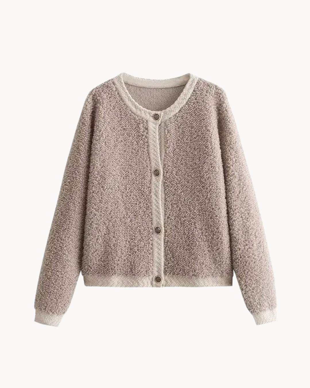 Women's Relaxed Fit Waist-Length Cardigan
