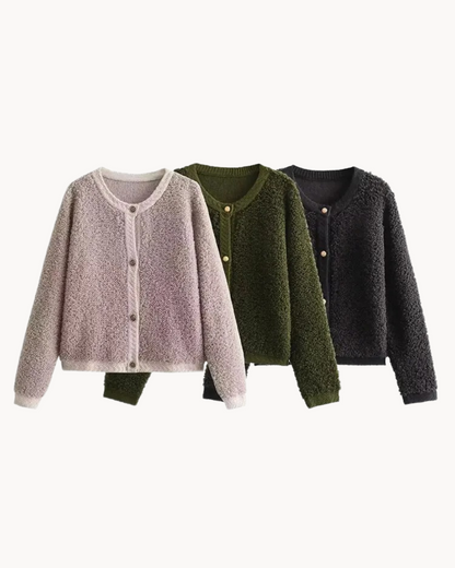 Women's Relaxed Fit Waist-Length Cardigan