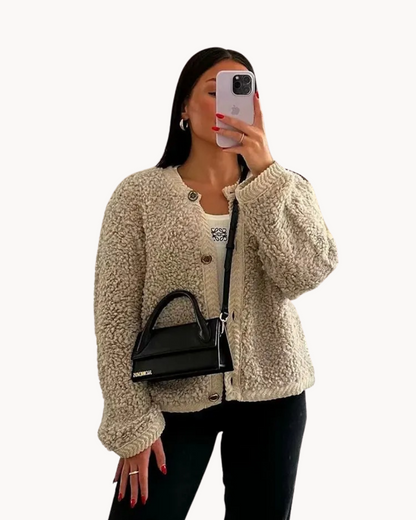Women's Relaxed Fit Waist-Length Cardigan