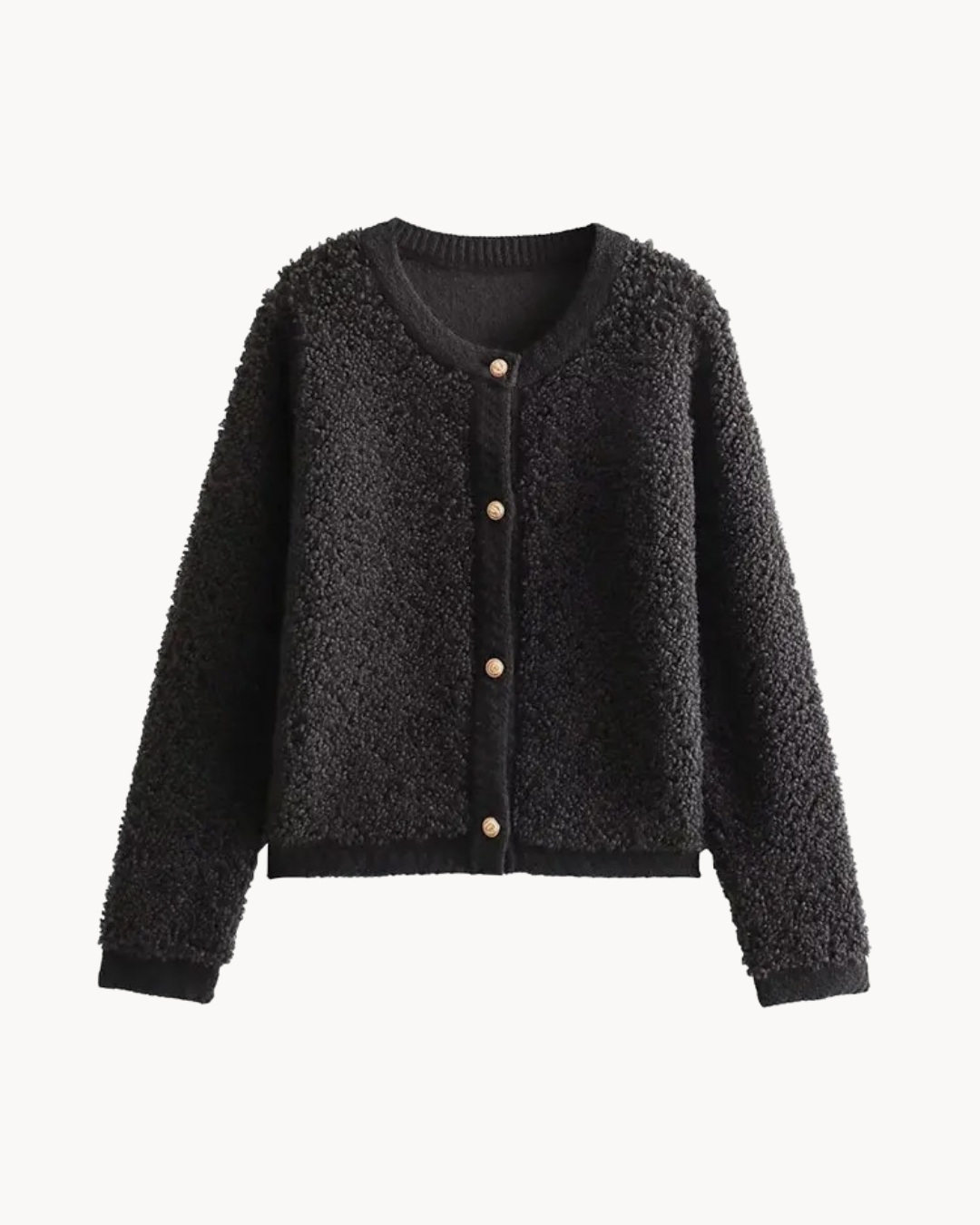 Women's Relaxed Fit Waist-Length Cardigan