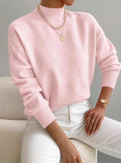 Women's Roll-Neck Knit Sweater