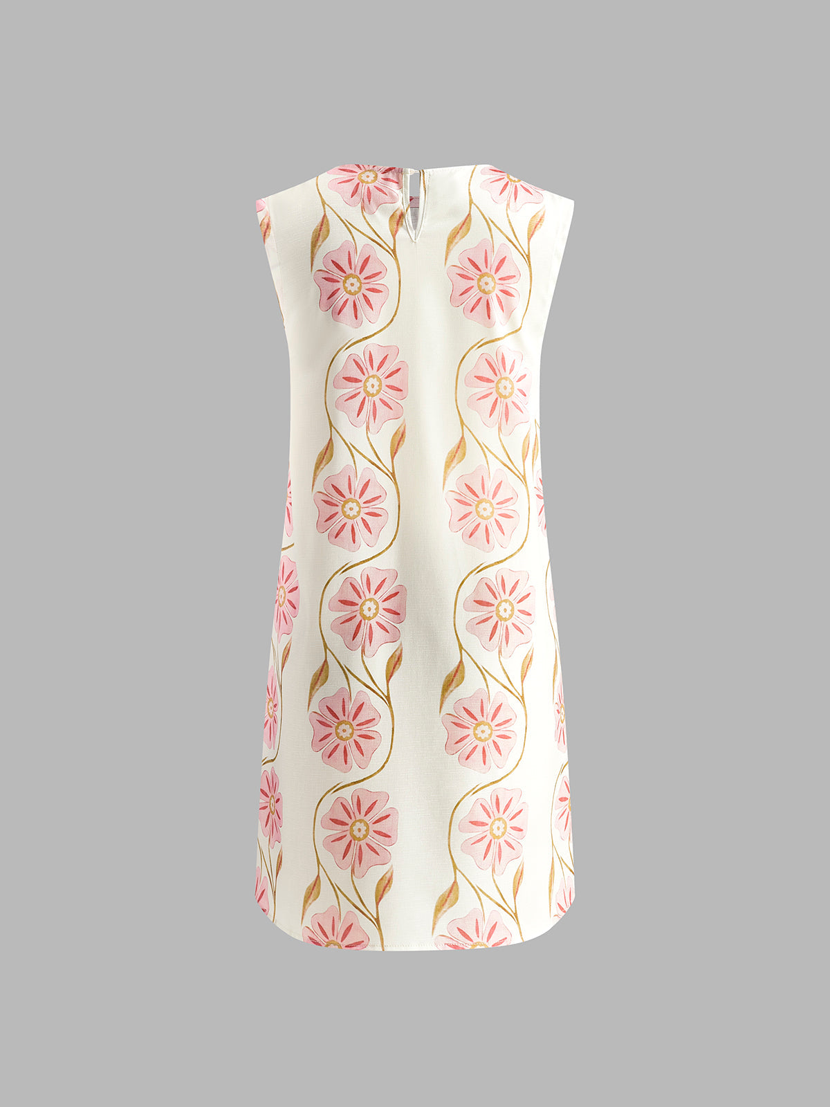 Women's Romantic Print Sleeveless Short Dress
