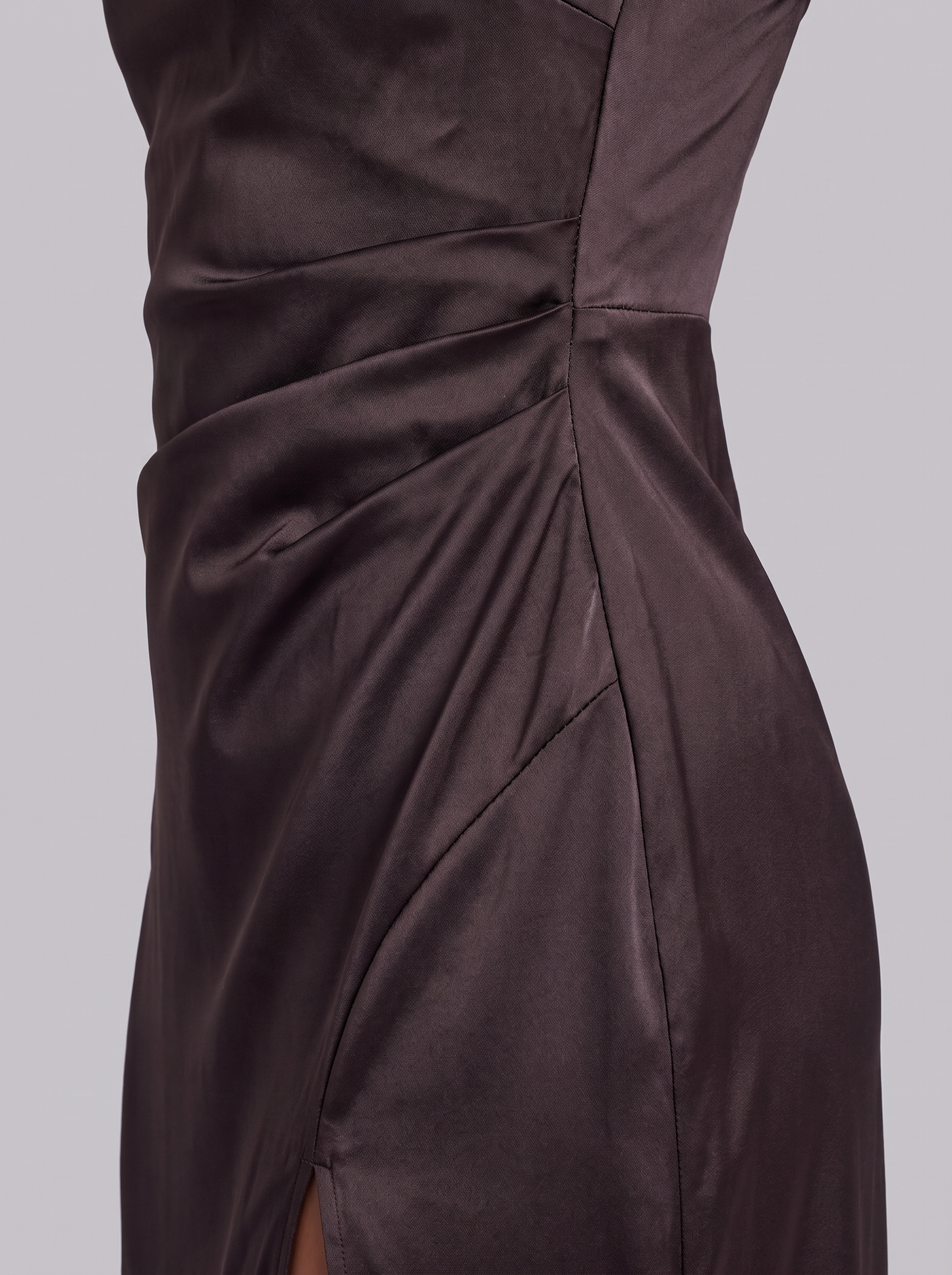 Women's Satin Maxi Dress with Spaghetti Straps