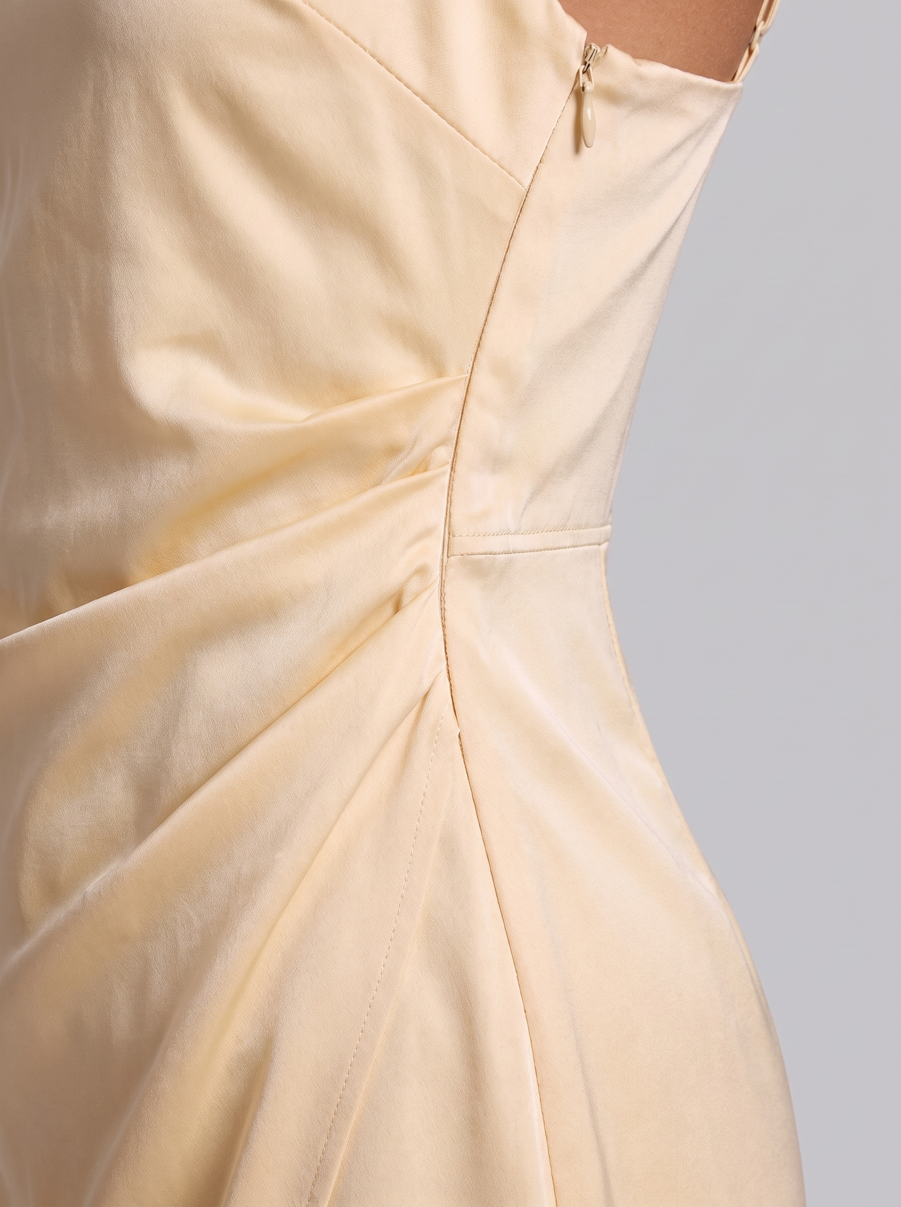 Women's Satin Maxi Dress with Spaghetti Straps