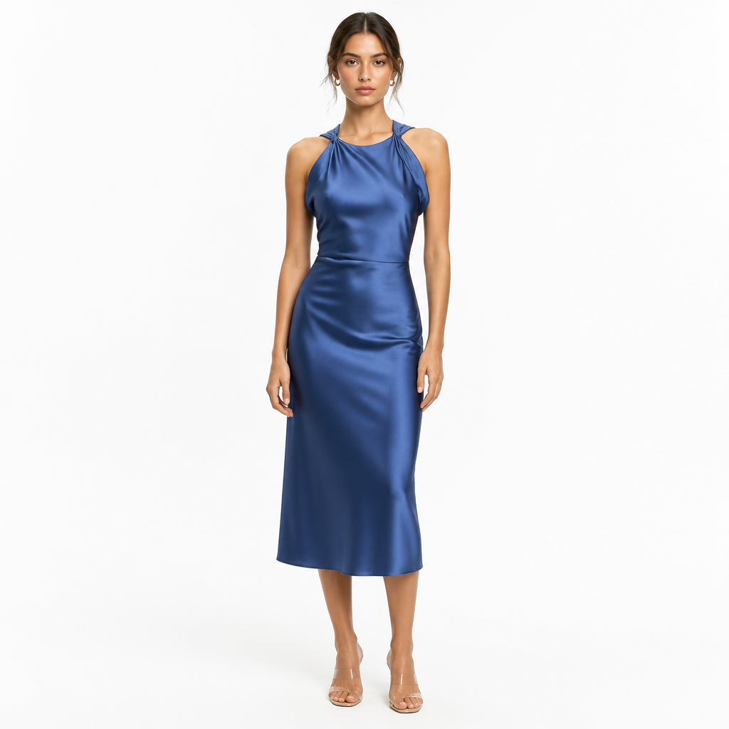 Women's Satin Midi Dress