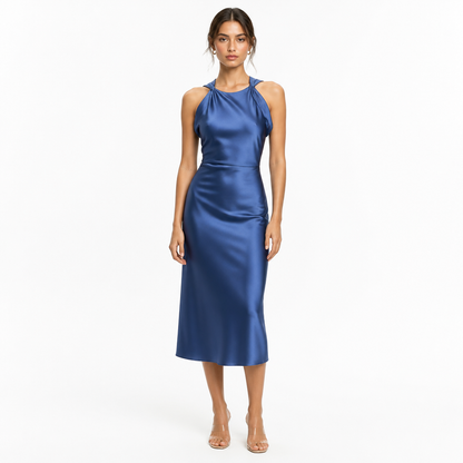 Women's Satin Midi Dress