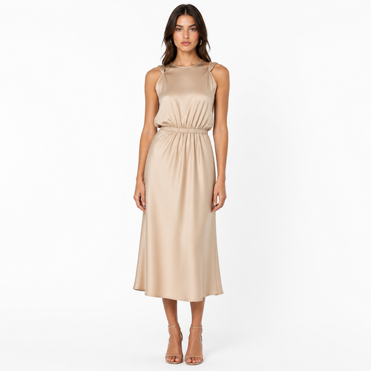 Women's Satin Midi Dress