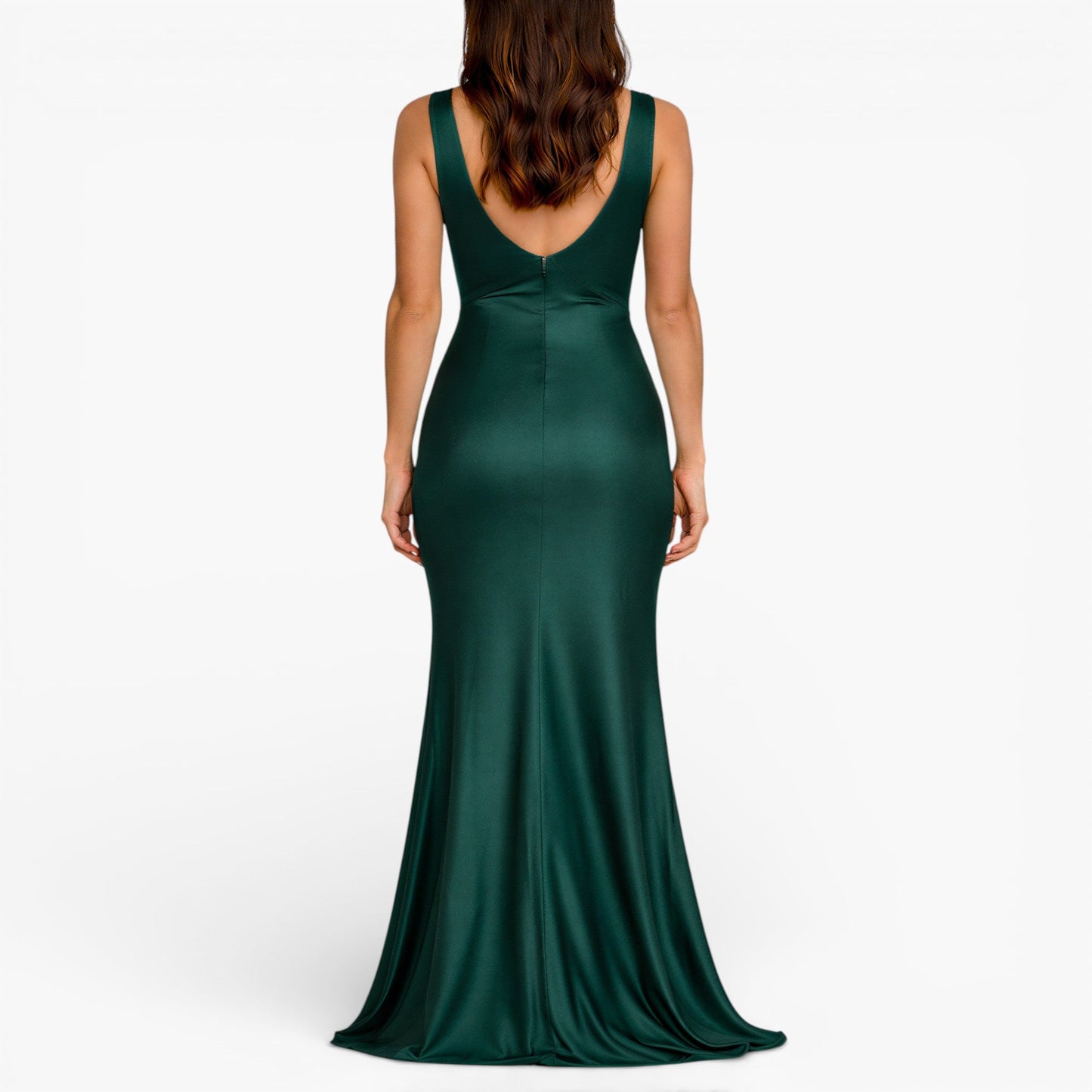 Women's Satin Sleeveless Maxi Dress