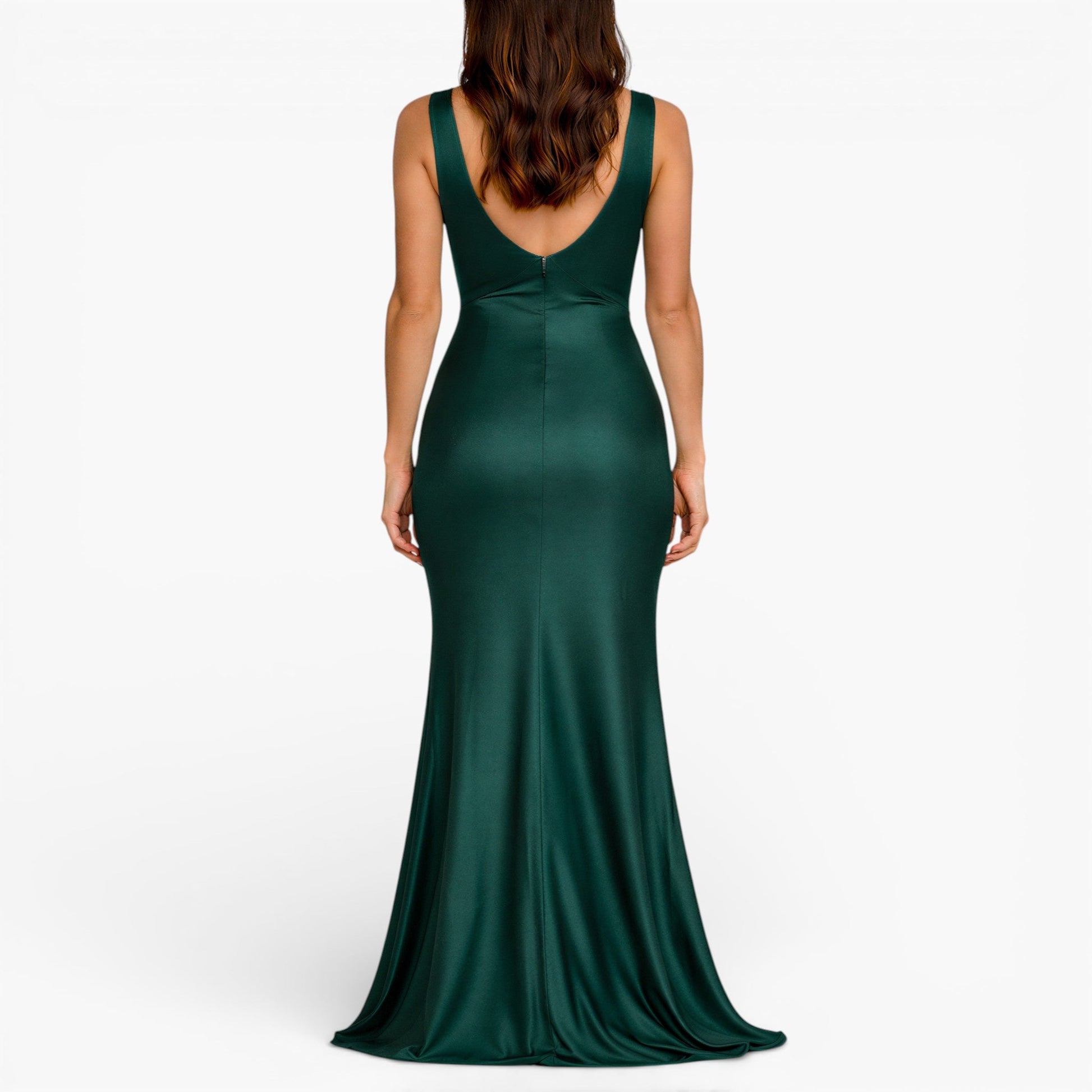 Women's Satin Sleeveless Maxi Dress