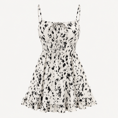 Women's Shirred Cami Mini Dress for Summer Occasions