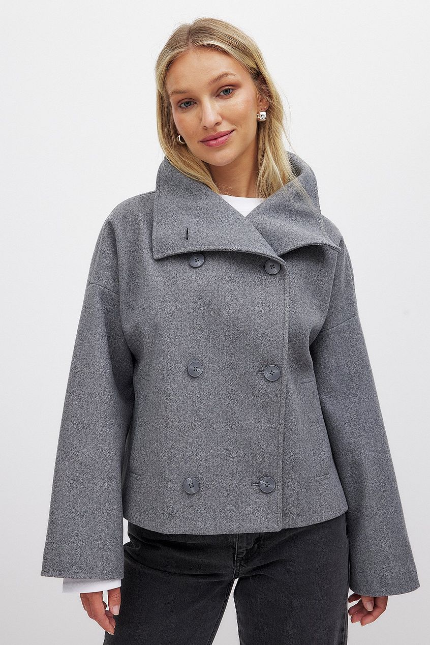 Women's Short Double Breasted Trench Coat