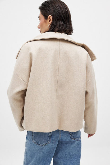Women's Short Double Breasted Trench Coat