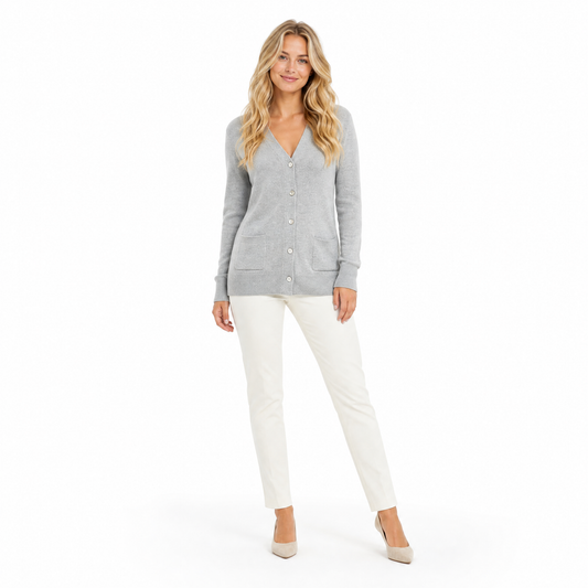 Women's Single-Breasted Knit Cardigan