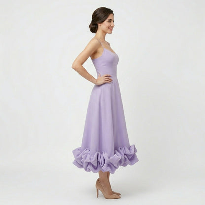 Women's Sleeveless A-Line Midi Dress