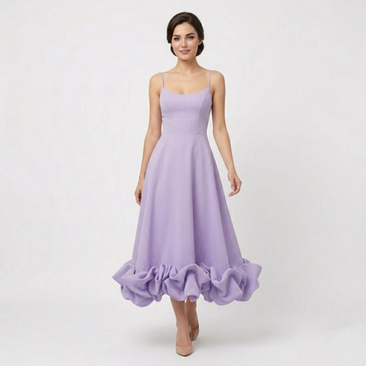 Women's Sleeveless A-Line Midi Dress