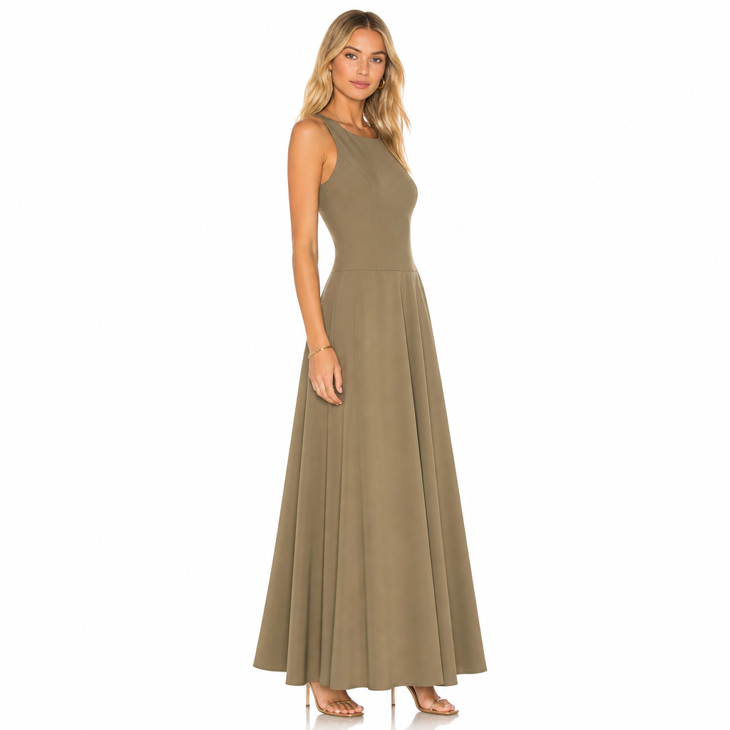 Women's Sleeveless Long Maxi Dress Casual Elegant