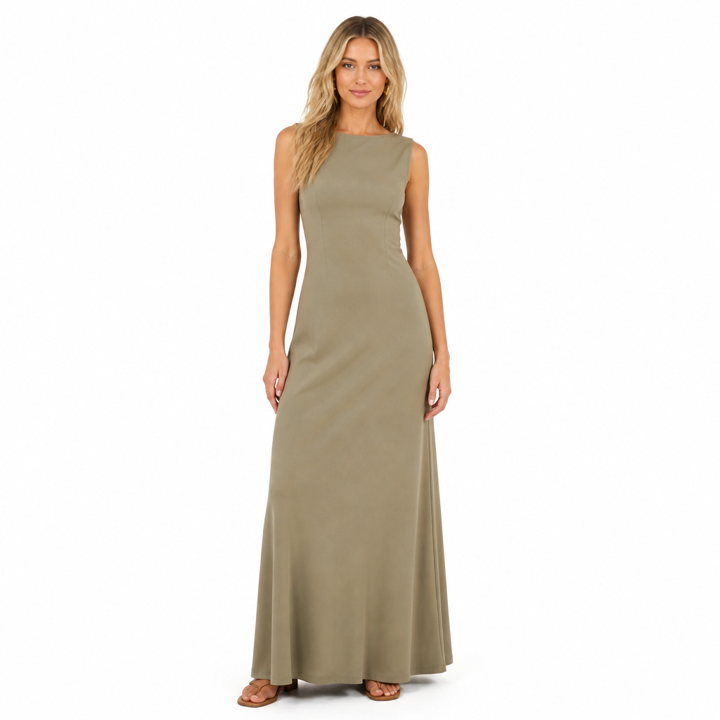 Women's Sleeveless Long Maxi Dress Casual Elegant