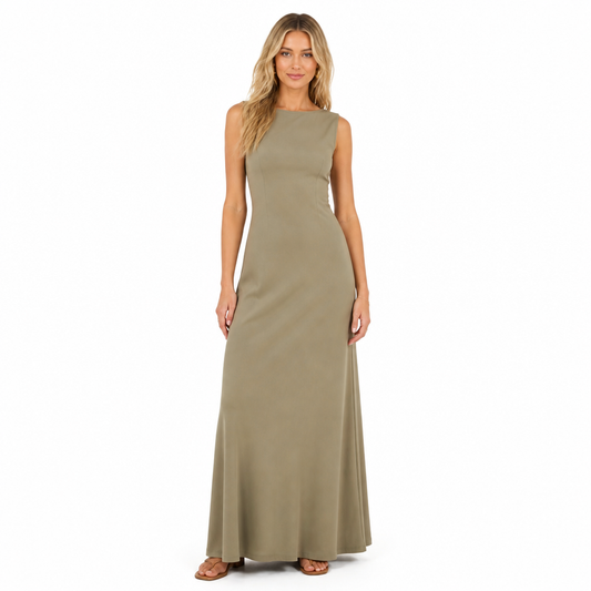 Women's Sleeveless Long Maxi Dress Casual Elegant