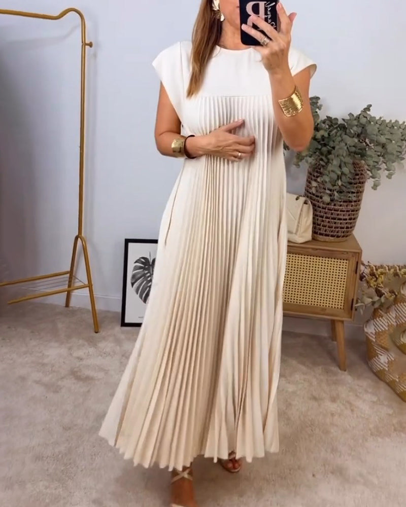 Women's Sleeveless Maxi Dress with Pockets