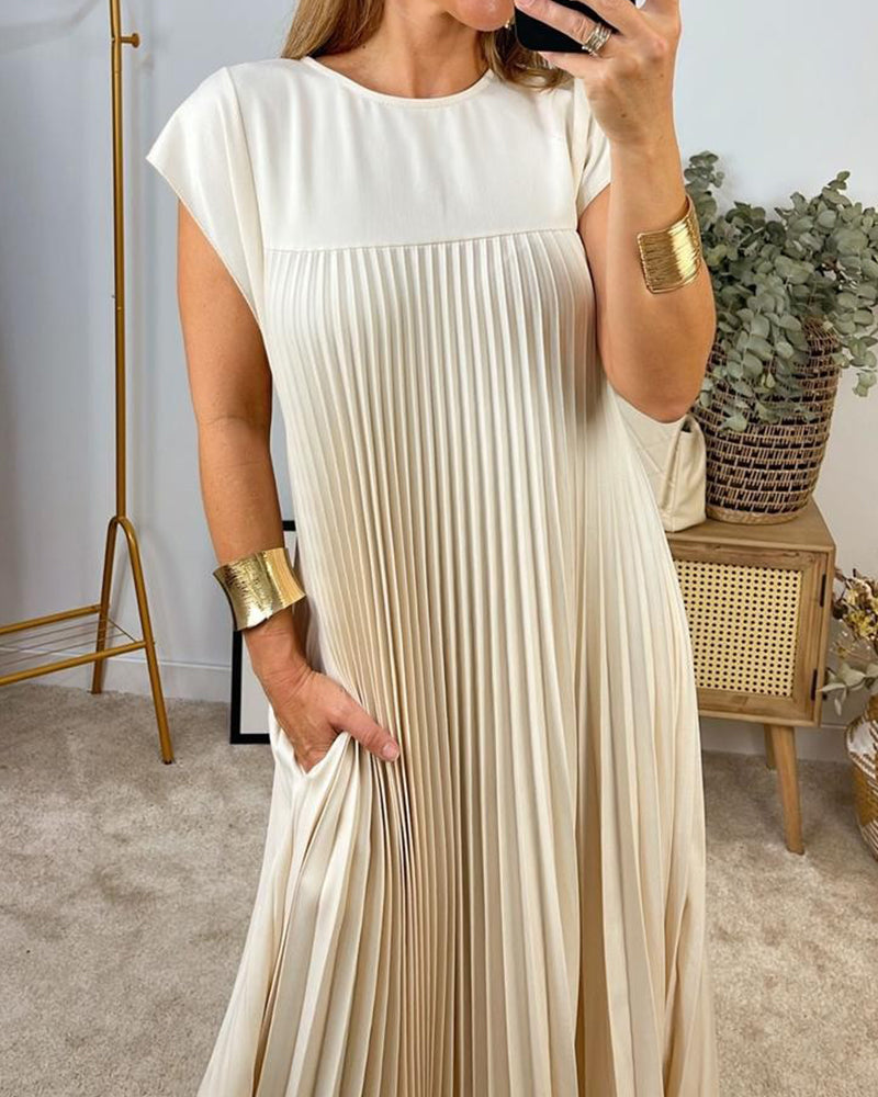 Women's Sleeveless Maxi Dress with Pockets