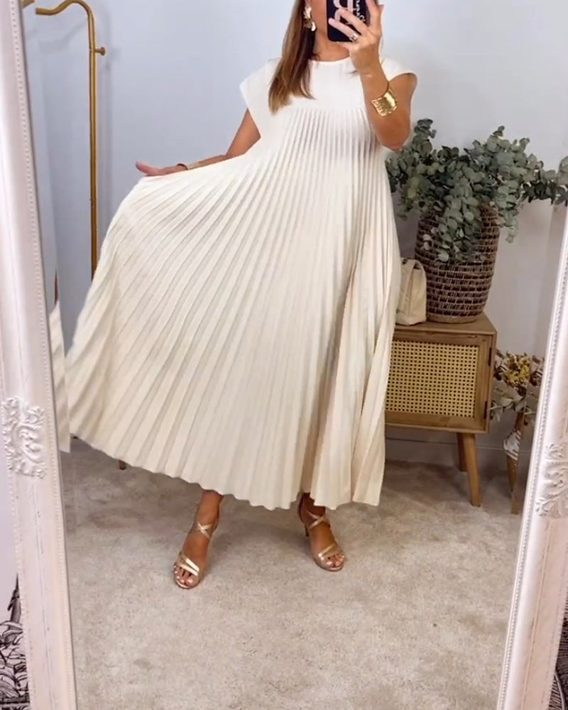 Women's Sleeveless Maxi Dress with Pockets