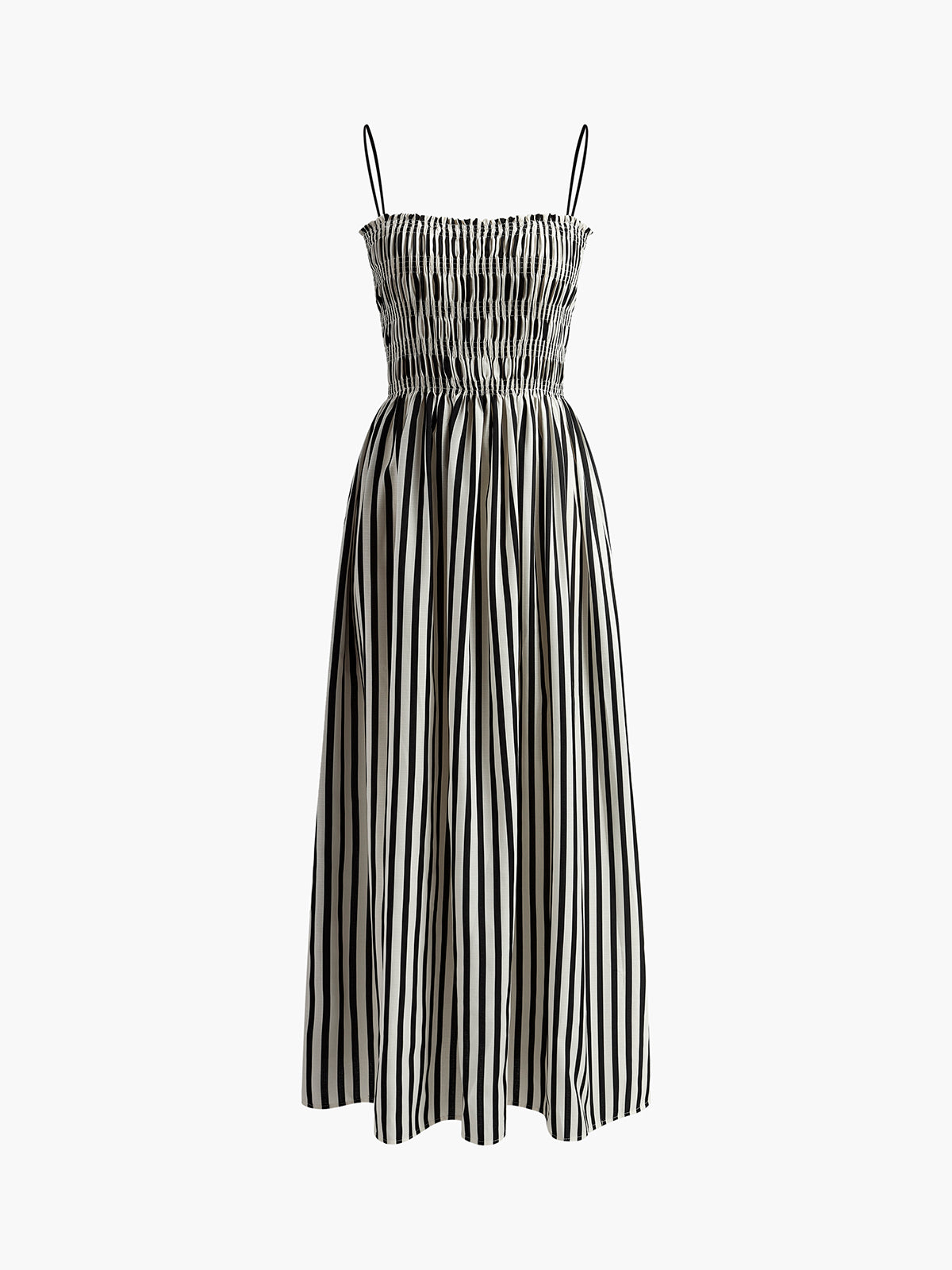 Women's Sleeveless Pinstripe Long Dress