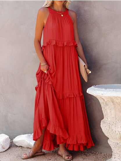 Women's Sleeveless Pleated Dress