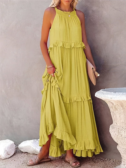 Women's Sleeveless Pleated Dress
