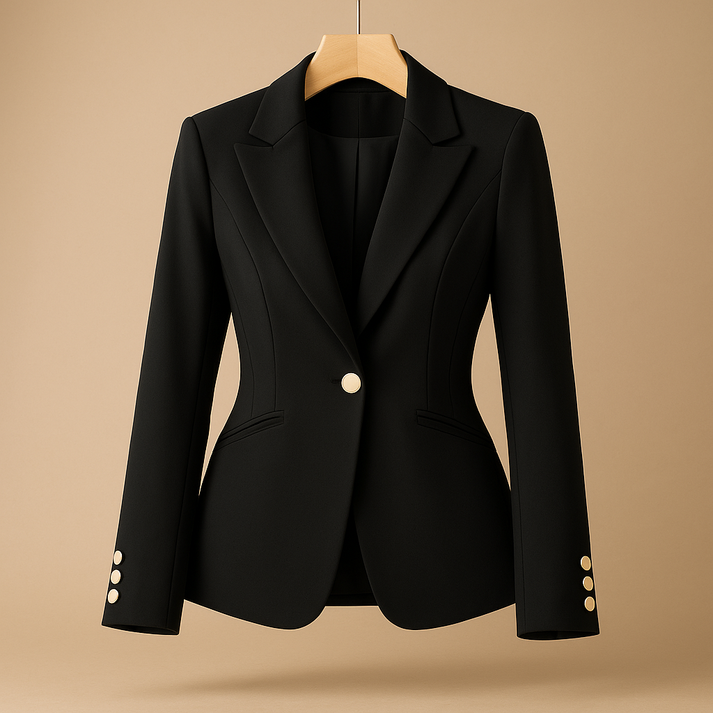 Women's Slim Fit Blazer with Lapel Collar