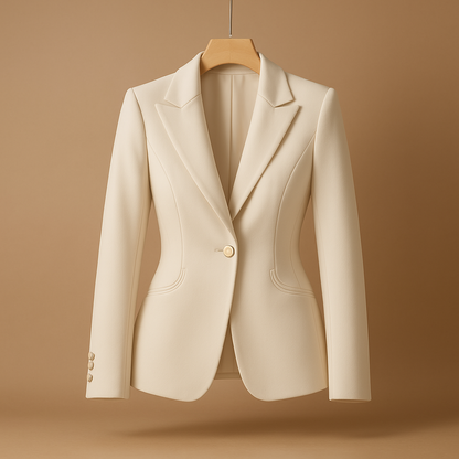 Women's Slim Fit Blazer with Lapel Collar